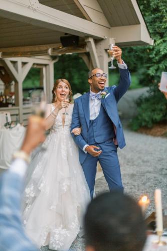 Couple Toasting